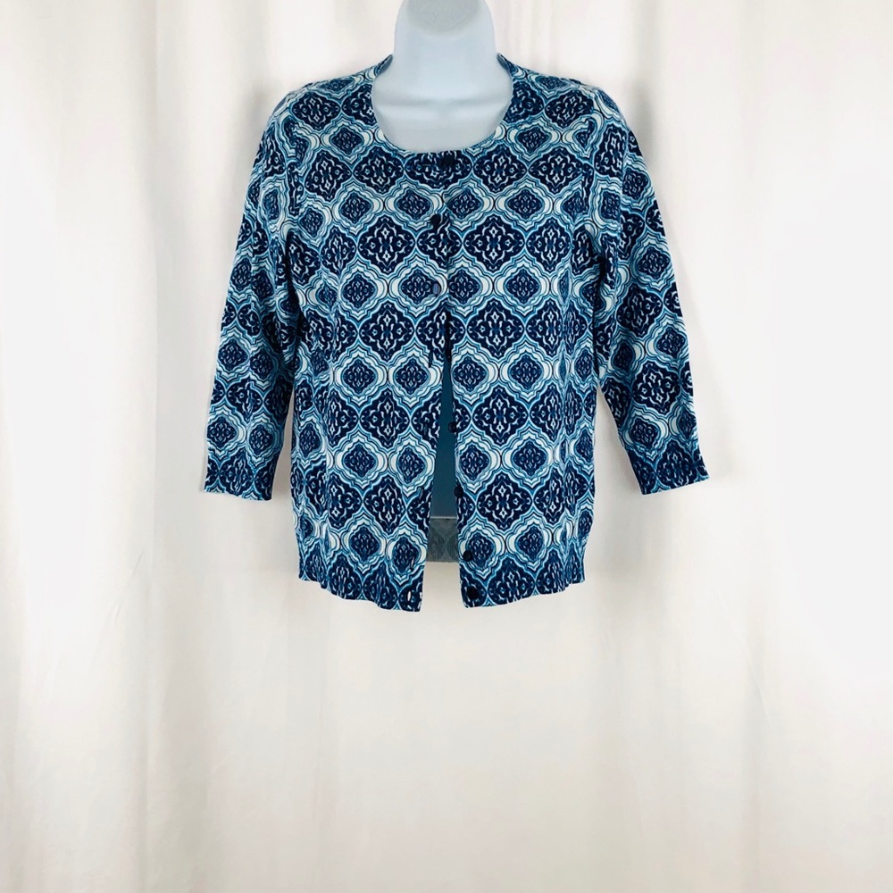 Talbots Cotton button front cardigan NWT SP